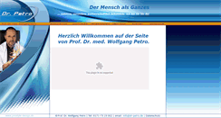 Desktop Screenshot of dr-petro.de